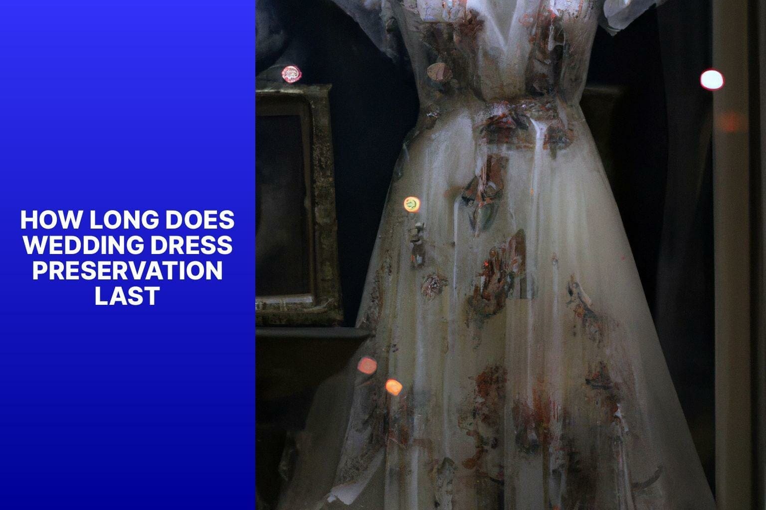 How long does wedding dress preservation last?.
