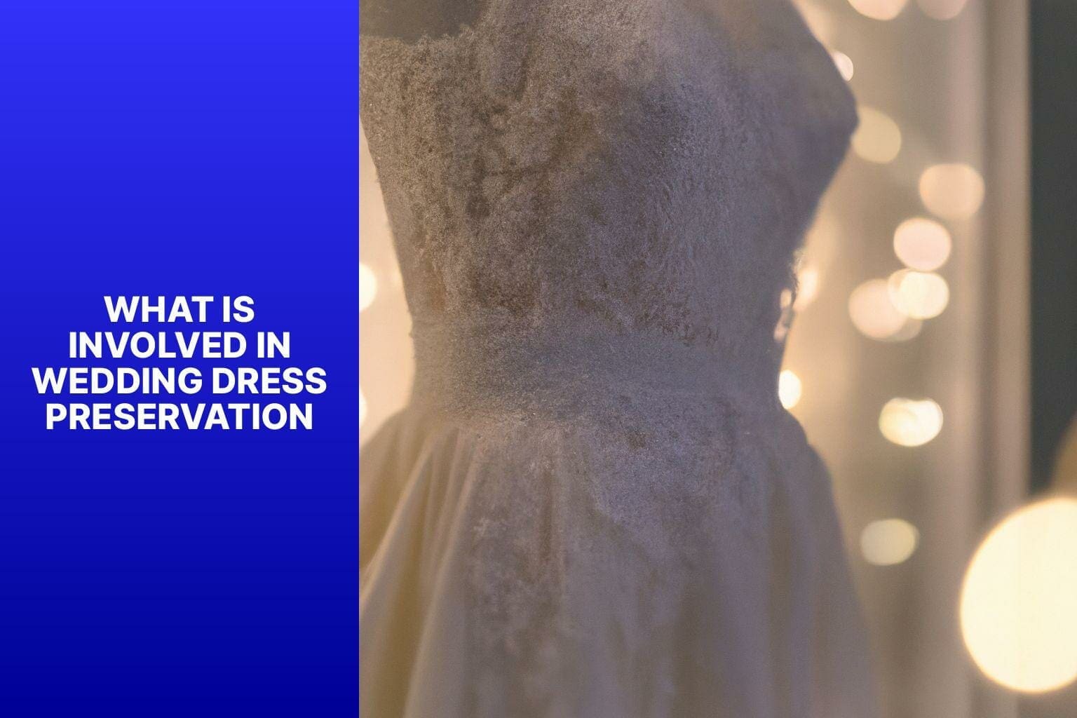 What is involved in wedding gown preservation and presentation?