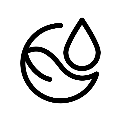 A simple black silhouette of a cat sitting upright, facing left, with its tail curled forward.