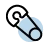 Blue and black abstract logo featuring a stylized circle with diagonal lines intersecting through it.