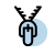 Blue circular icon with a black outline of a hand pressing a button, indicating a click or interactive action.