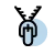 Blue circular icon with a black outline of a hand pressing a button, indicating a click or interactive action.